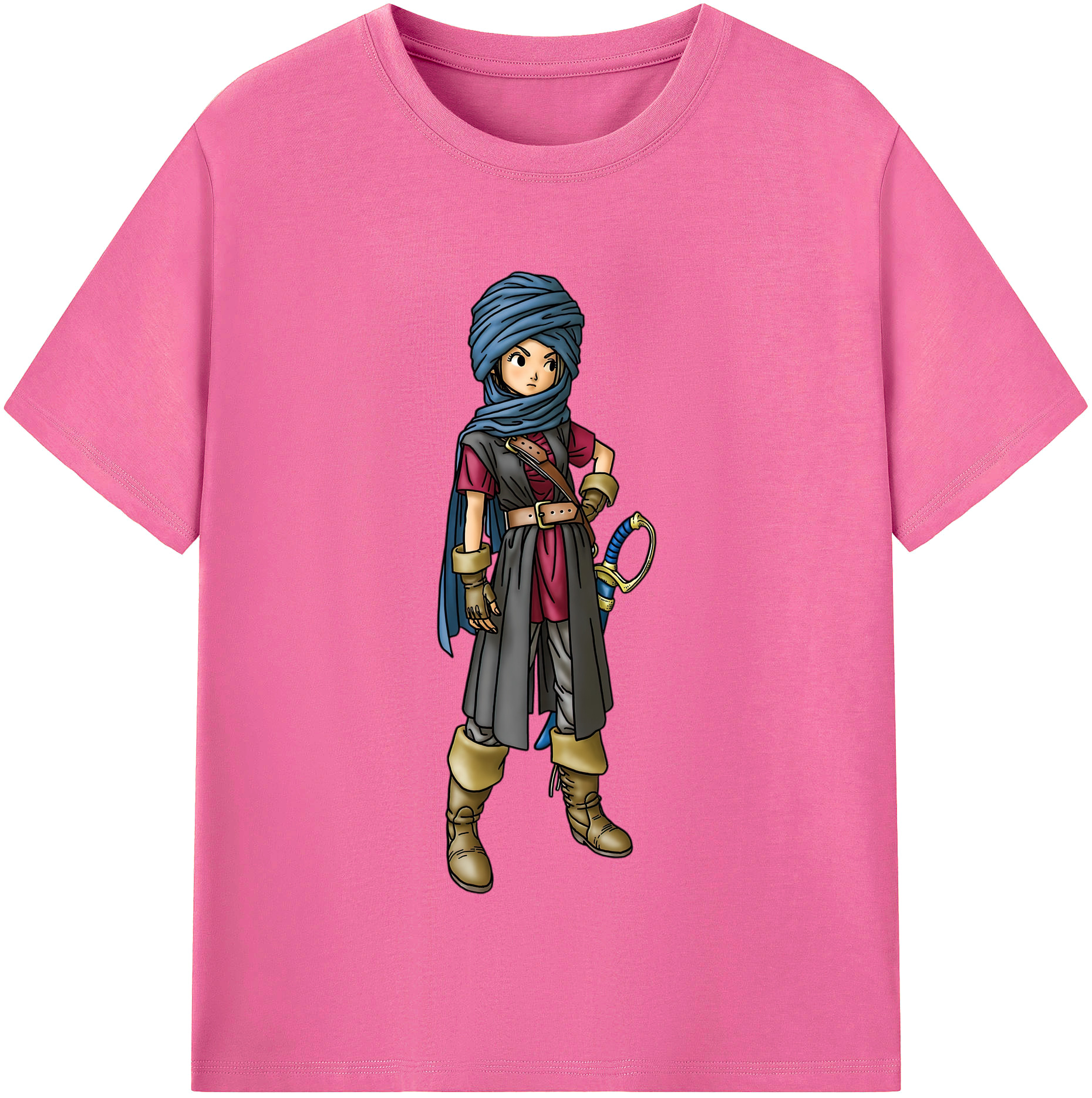 （画像用） ドラゴンクエスト Doragon Kuesuto Dragon Quest レディースカジュアルプリントTシャツ（綿100％）